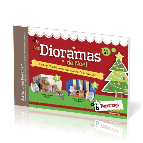 Dioramas de Noël (Les) - Pack de 8 mini-dioramas autour de la nativité.