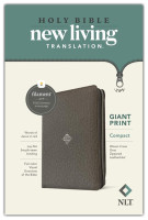 Englisch: NLT Compact Giant Print Zipper Bible, Filament Enabled (Leatherlike, Woven Cross Gray,...