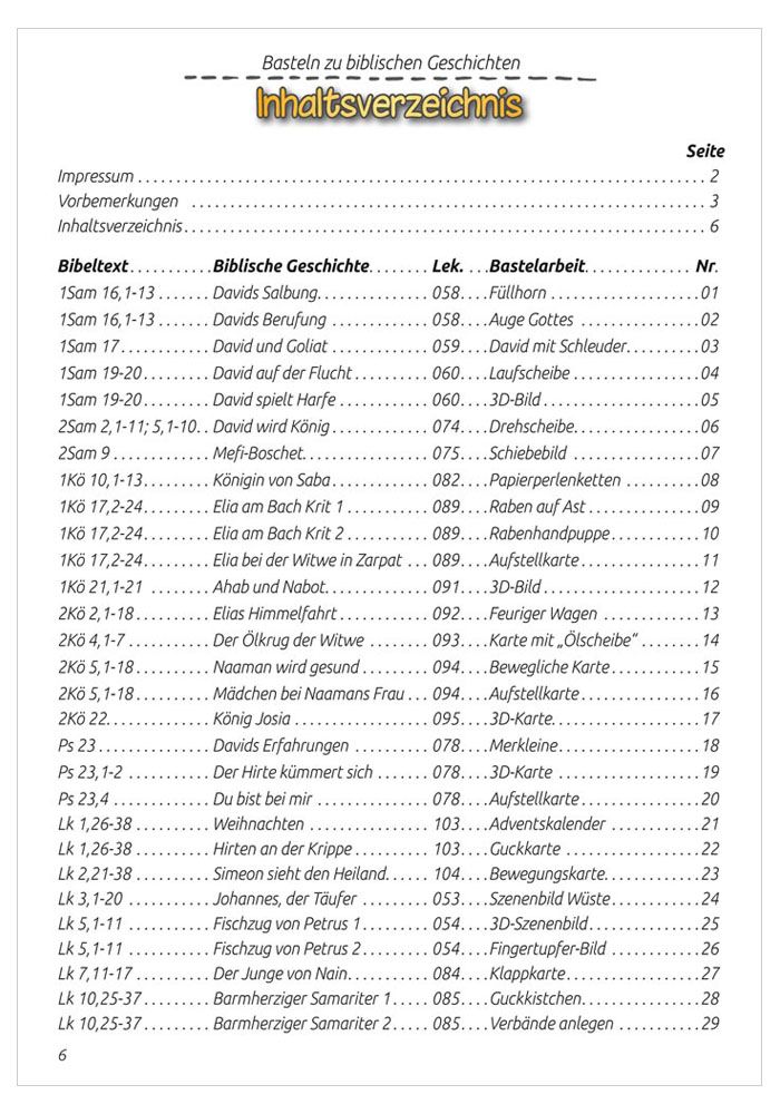 BASTELN zu biblischen Geschichten - Prima Ergänzung zu „Mit Kindern die Bibel entdecken, Band 2“...