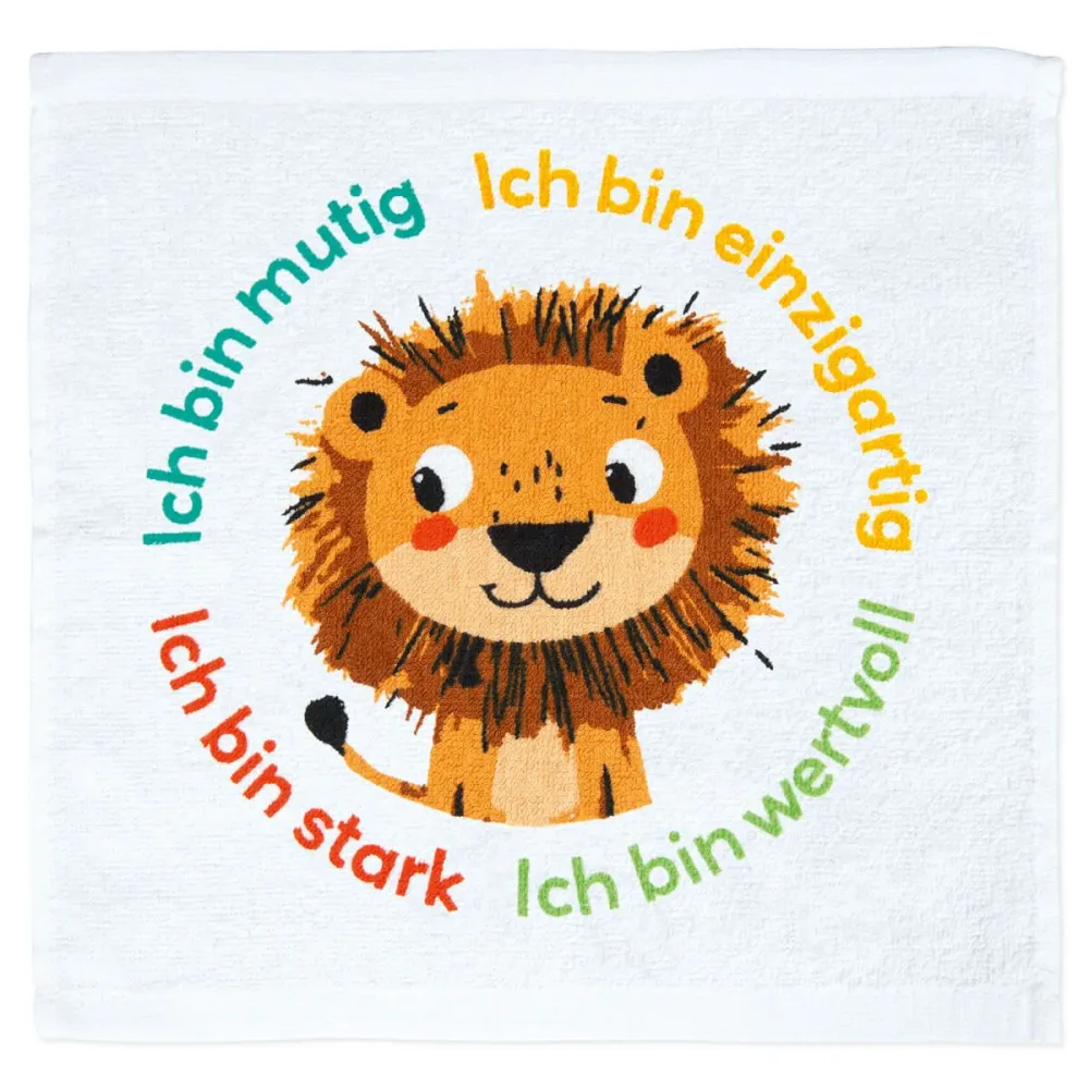 Kinderhandtuch - Ich bin mutig - Löwe