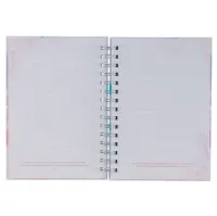 Notizbuch - Be still / Sei ruhig / Ps 46:10 - mit Spiralbindung, pastell Aquarell