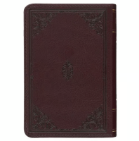 Englisch, King James Bibel, Taschenformat mit Goldschnitt - Kunstleder braun