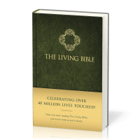 Englisch, Bibel The Living Bible, matellierter Umschlag, grün