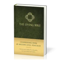 Englisch, Bibel The Living Bible, matellierter Umschlag, grün