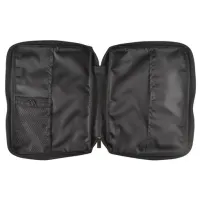 Bibelhülle Ichtus M - schwarz, mit Reissverschluss, Seitentasche und Tragehenkel