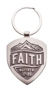 Schlüsselanhänger - Faith - Metall, Bergmotif