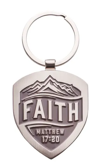Schlüsselanhänger - Faith - Metall, Bergmotif