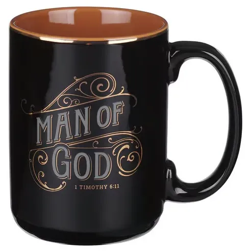 Tasse - Man of God - schwarz, 325ml
