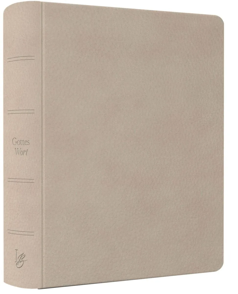 NeÜ bibel.heute Liebezurbibel - Flexibler Kunstledereinband - beige/hell mit Schreibrand