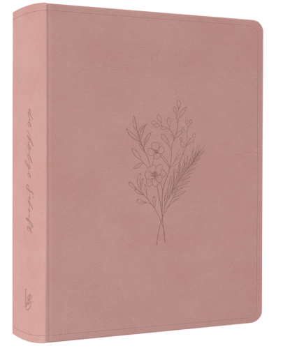NeÜ bibel.heute Liebezurbibel (Schreibrandbibel FLORA) - Flexibler Kunstledereinband - rosa mit...