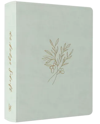 NeÜ bibel.heute Liebezurbibel (Schreibrandbibel SELAH) - Flexibler Kunstledereinband - mintgrün...