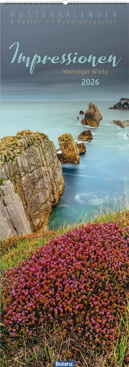 Impressionen lebendiger Worte - Super-Posterkalender im Hochformat