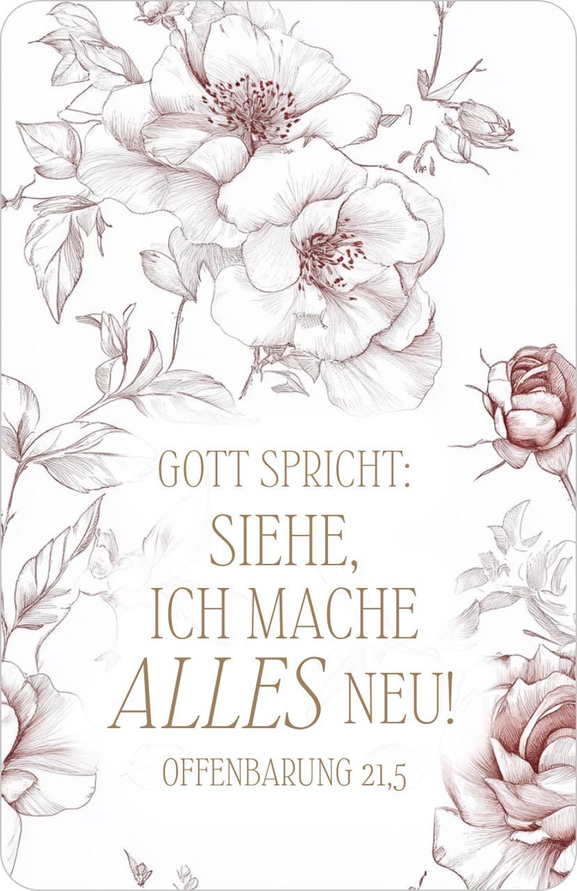Kalender Kärtchen - Rosen (Jahreskalender)