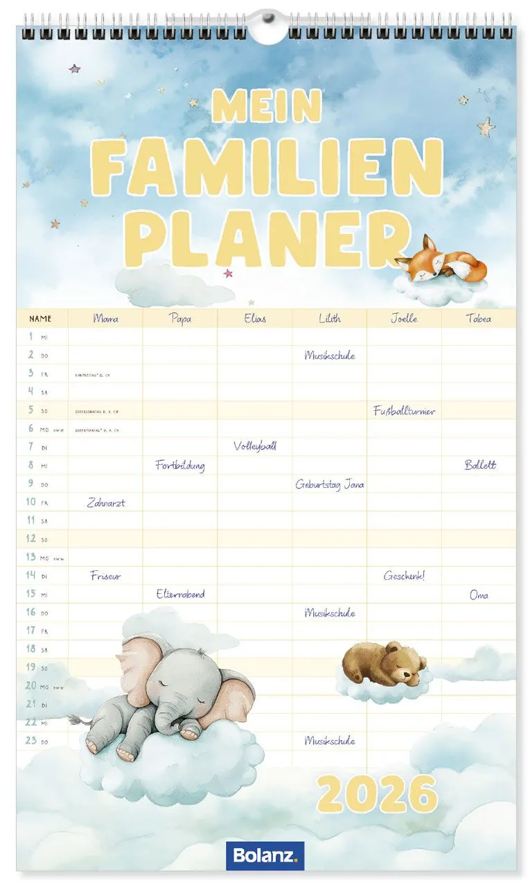 Mein Familienplaner - Wandterminkalender