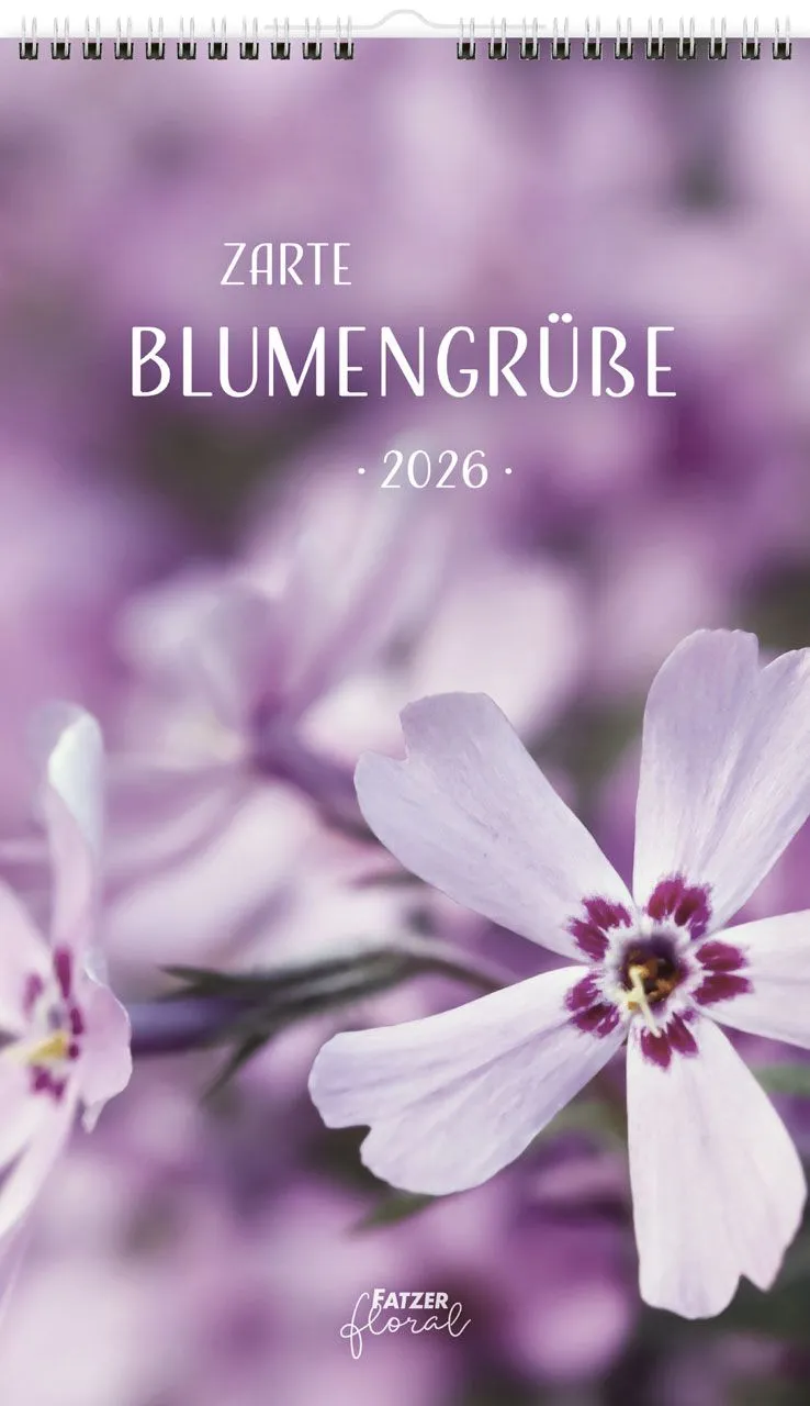 Zarte Blumengrüsse - Posterkalender