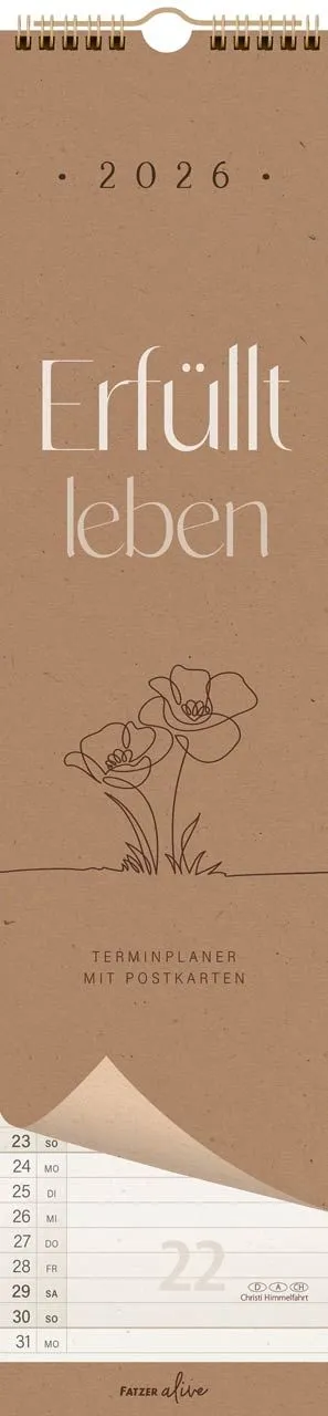 Kalender Erfüllt leben - Streifenterminer