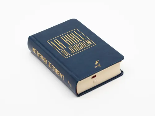 Bible de Jérusalem, de poche, reliée similicuir bleue