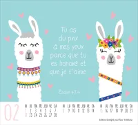Petits amis - Mini calendrier de table