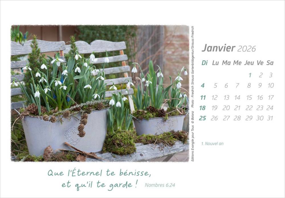 Délices - Calendrier de table