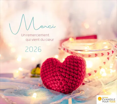 Merci - Un remerciement qui vient du cœur - Calendrier panoramique