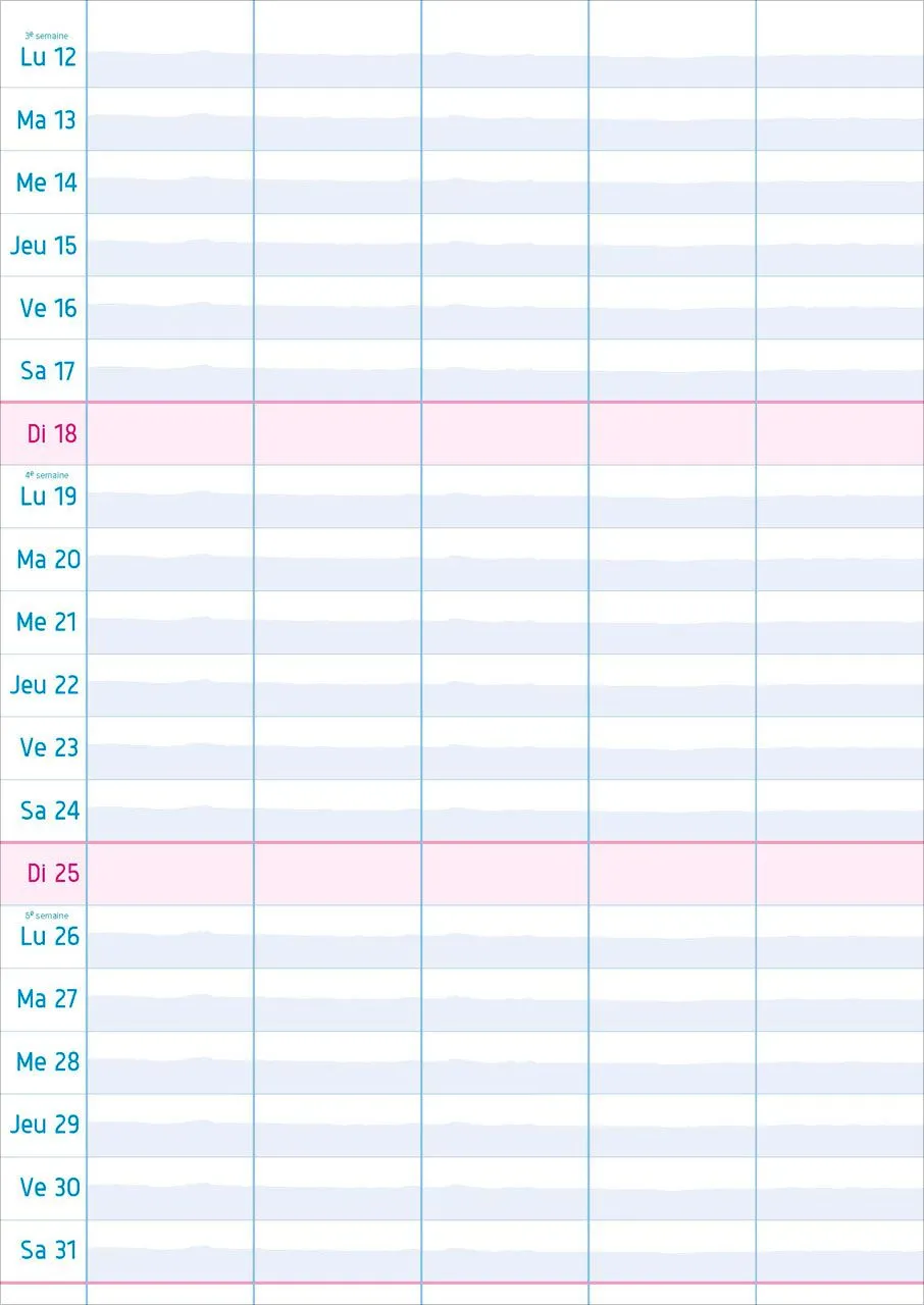 Multiplanning - Calendrier mural