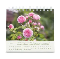 Roses - Petit calendrier avec 12 magnifiques photos de roses
