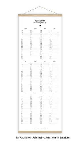 Kalender Zweitausendsechsundzwanzig Poster - Posterkalender