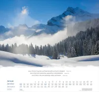 Berge dreisprachig: Deutsch, Französisch, Englisch - Super-Wandkalender