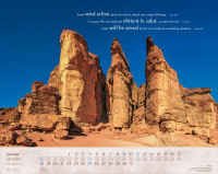 Israel Shalom dreisprachig Deutsch Englisch Französisch - Super-Wandkalender