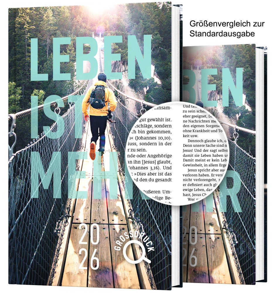 Leben ist mehr 2026 (Grossdruckausgabe Gebunden) - Impulse für jeden Tag
