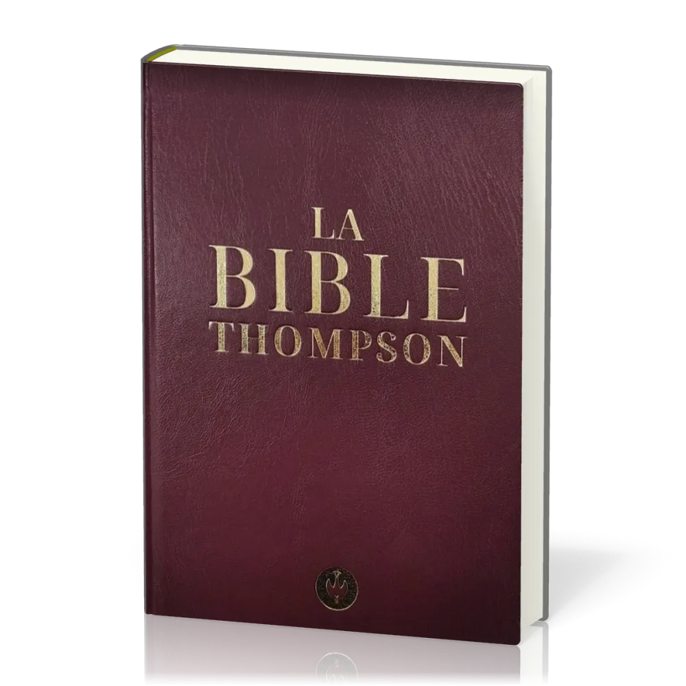 FRANZÖSISCHE BIBEL COLOMBE THOMPSON, GEBUNDEN, DUNKELROT