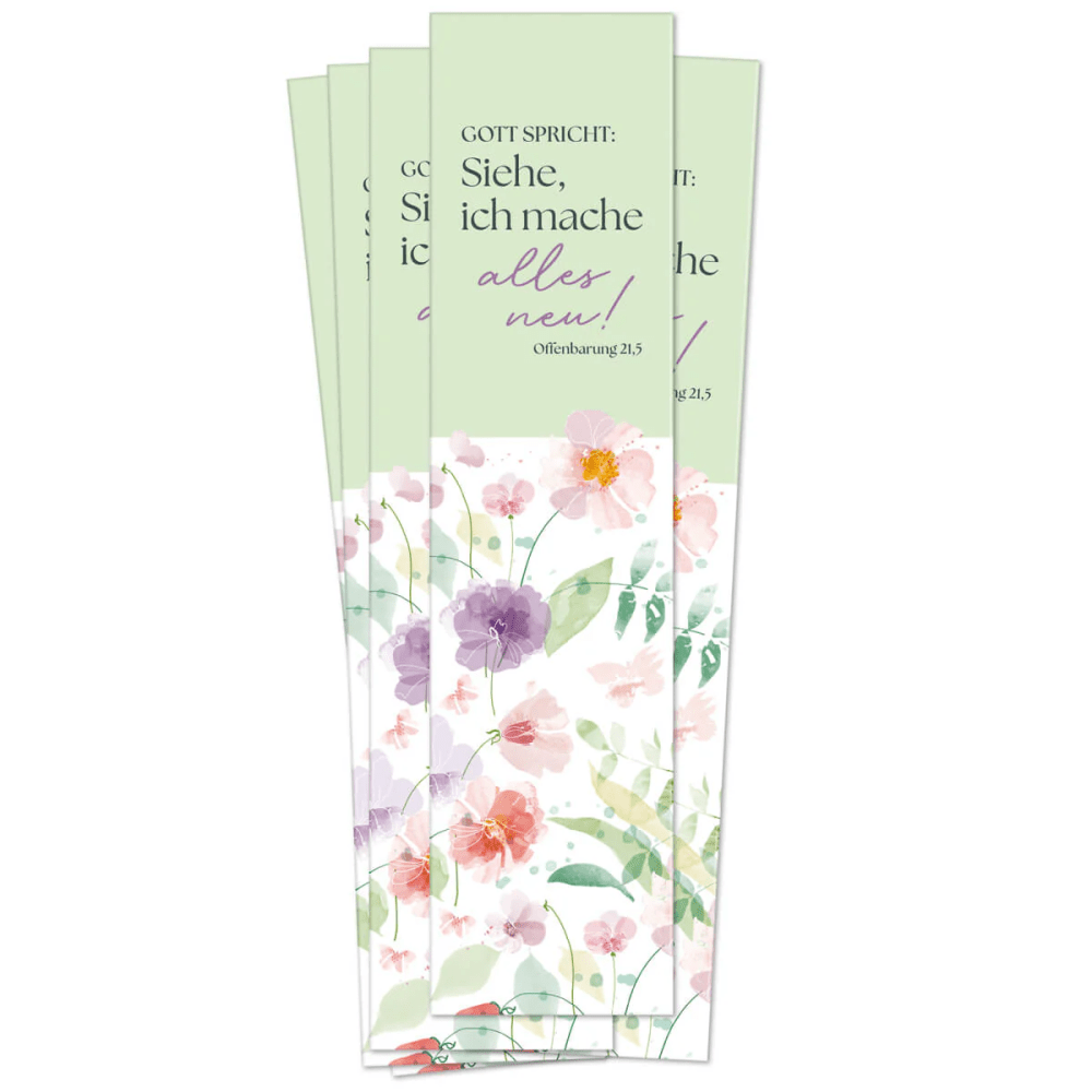 Gott spricht: Siehe, ich mache alles neu - Lesezeichen (10 Stück) - Jahreslosung 2026