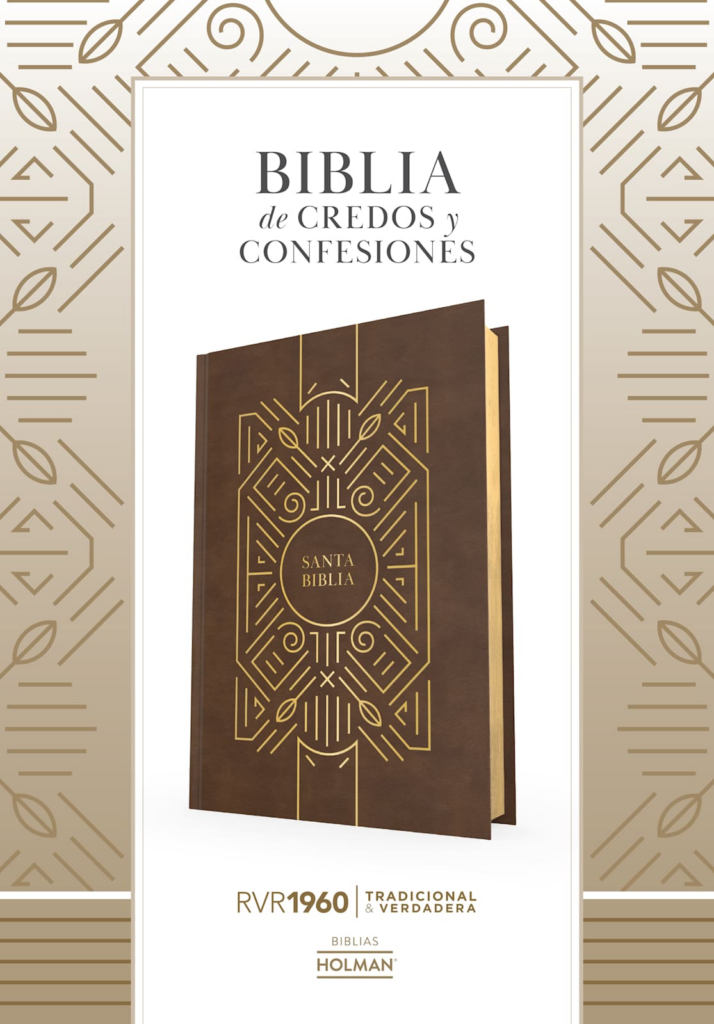 Espagnol, Bible, Reina Valera 1960, Biblia de Credos y Confesiones, couverture rigide café,...