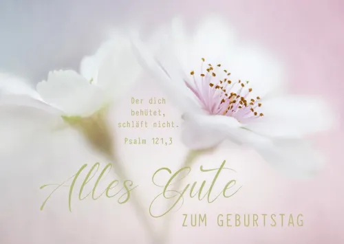 Postkarten Alles Gute zum Geburtstag - Psalm 121,3