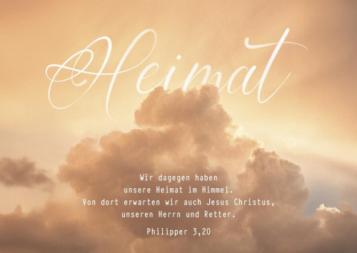 Postkarten Heimat - Philipper 3,20