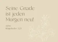 Postkarten Seine Gnade - Klagelieder 3, 22-24