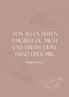 Postkarten alles Liebe - PSALM 139.5