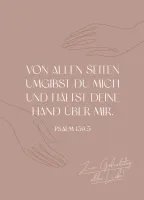 Postkarten alles Liebe - PSALM 139.5