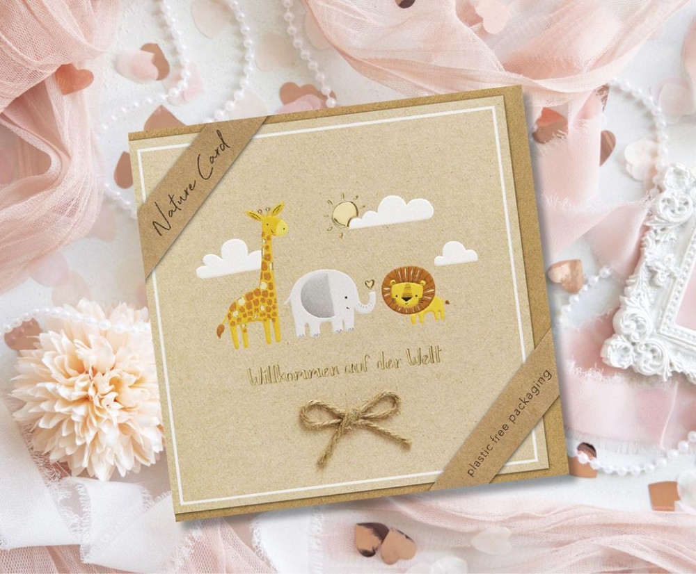 Faltkarte - Willkommen auf der Welt - Psalm 139,16