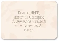 Minikarten-Box „Viel Segen" - 30 Bibelverskärtchen Segen und Ermutigung mit Edlem Holzaufsteller