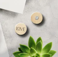 Holzmagnete Love