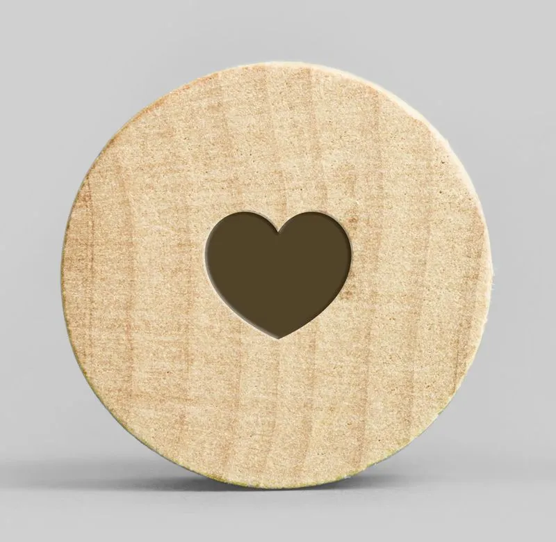 Holzmagnete Herz