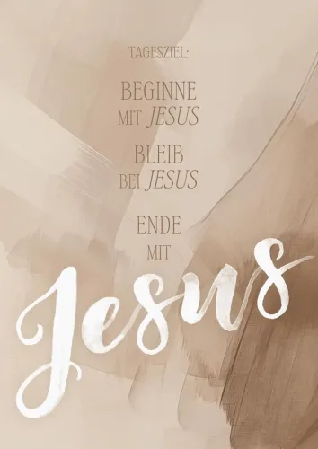 Poster Tagesziel: Jesus  A4