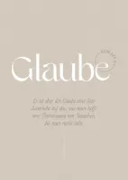 Poster Fatzer Motive Glaube DIN A4 - Hebräer 11:11