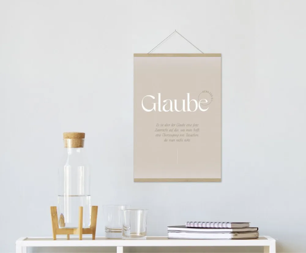 Poster Fatzer Motive Glaube DIN A4 - Hebräer 11:11