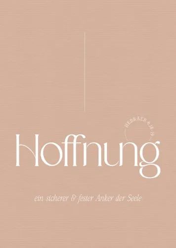 Poster Fatzer Hoffnung DIN A4 - Hebräer 6:18-19