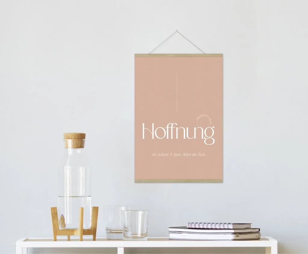 Poster Fatzer Hoffnung DIN A4 - Hebräer 6:18-19