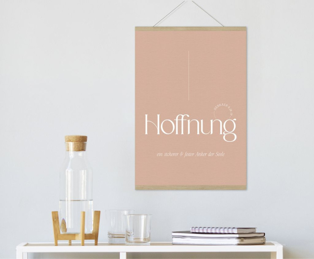 Poster Fatzer Hoffnung DIN A3 - Hebräer 6:18-19