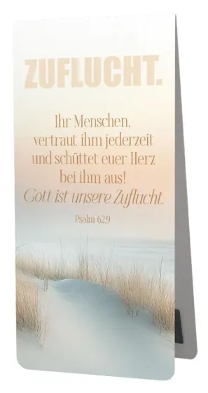 Magnet Lesezeichen Zuflucht - Psalm 62.9