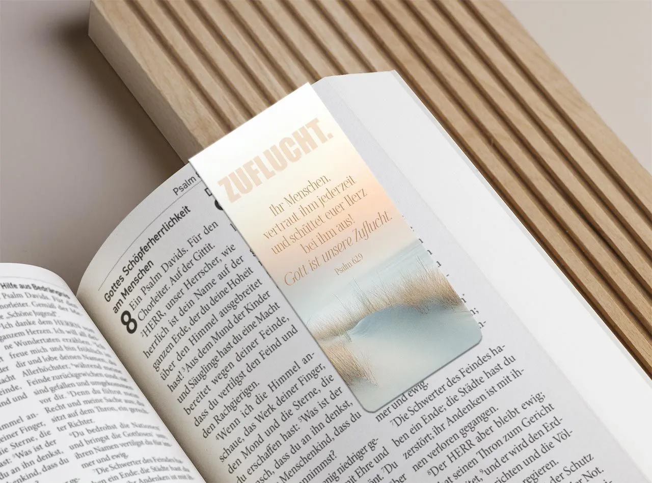 Magnet Lesezeichen Zuflucht - Psalm 62.9